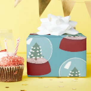 Christmas Snow Globe Wrapping Paper