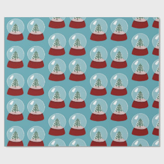 Christmas Snow Globe Wrapping Paper