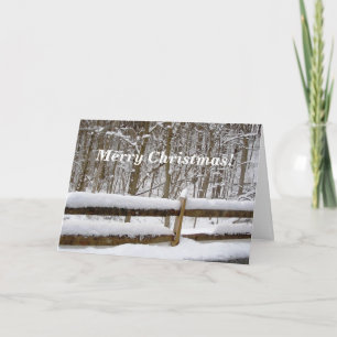 Christmas Snow Greeting Card