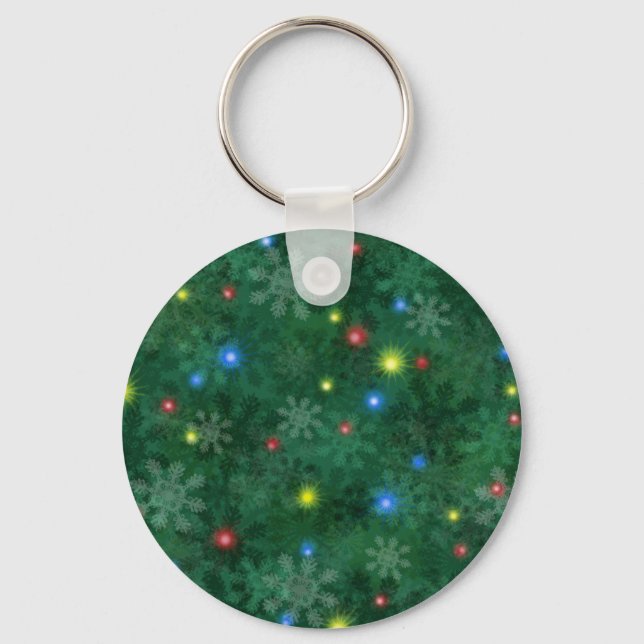 Christmas Snow Lights Key Ring (Front)