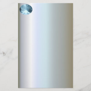 Christmas Snow on Railroad Tracks Stationery