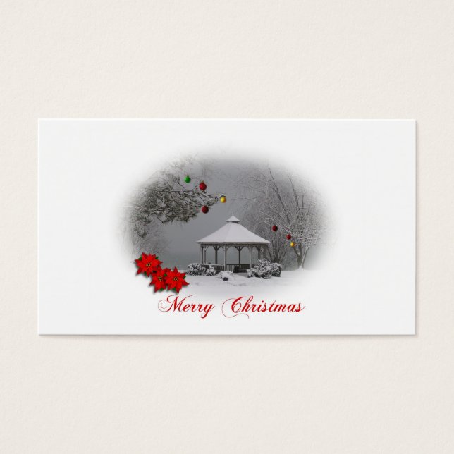 Christmas Snow Scene-Gift Tag (Front)