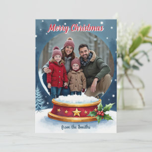 Christmas Snowball Wishes greeting card