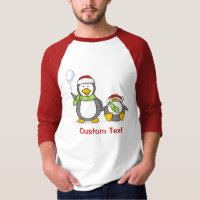 Christmas Snowballing penguins
