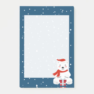 Christmas Snowbear Post-it Notes