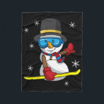 Christmas Snowboarding Snowman Snowboarder Snowboa Fleece Blanket<br><div class="desc">Christmas Snowboarding Snowman Snowboarder Snowboard</div>