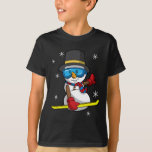 Christmas Snowboarding Snowman Snowboarder Snowboa T-Shirt<br><div class="desc">Christmas Snowboarding Snowman Snowboarder Snowboard</div>