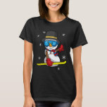 Christmas Snowboarding Snowman Snowboarder Snowboa T-Shirt<br><div class="desc">Christmas Snowboarding Snowman Snowboarder Snowboard</div>