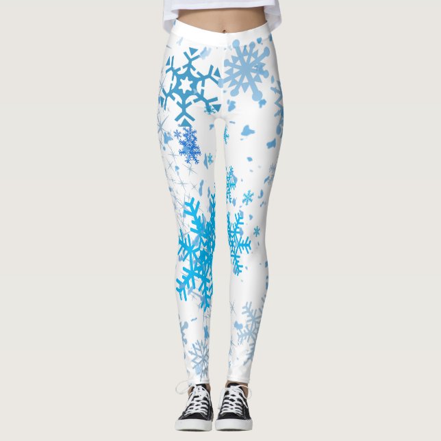 Christmas Snowfall Leggings (Front)