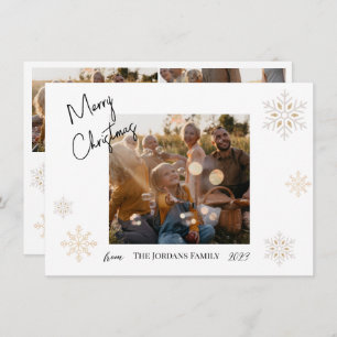 Christmas Snowfall Photo Holiday Card 