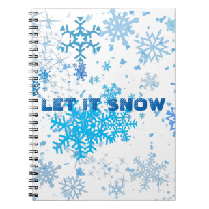 Christmas Snowfall Spiral Notebook