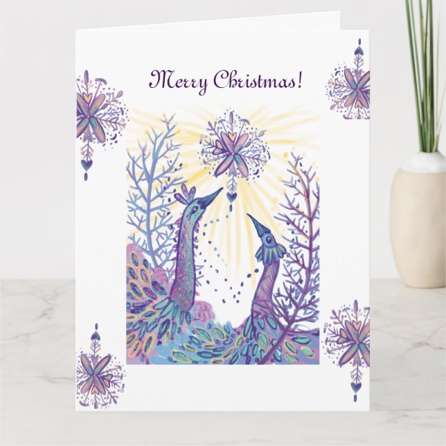 christmas snowflake  card (Front)