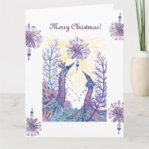 christmas snowflake  card