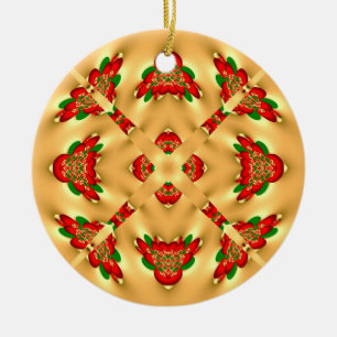 Christmas Snowflake Ceramic Tree Decoration