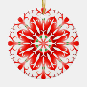 Christmas Snowflake Ceramic Tree Decoration