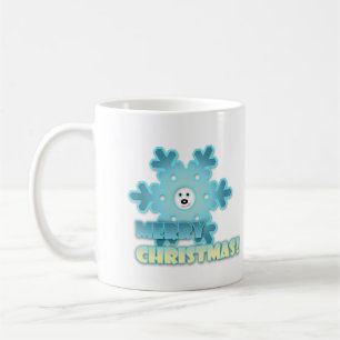 Christmas snowflake coffee mug