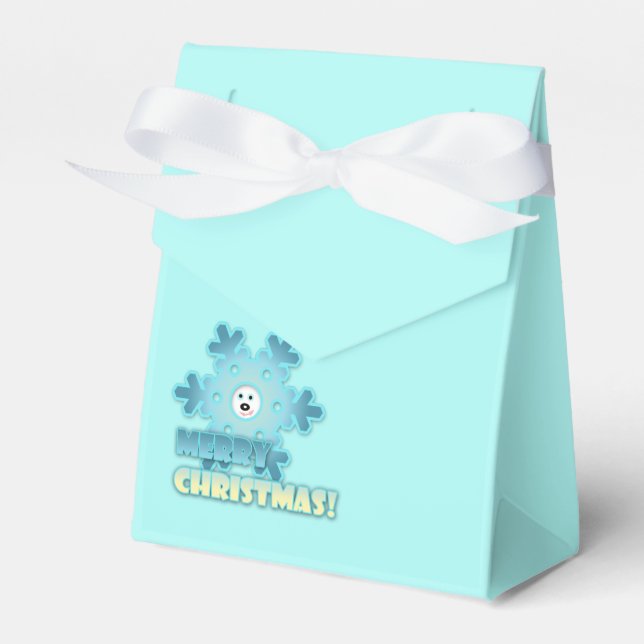 Christmas snowflake favour box (Front Side)