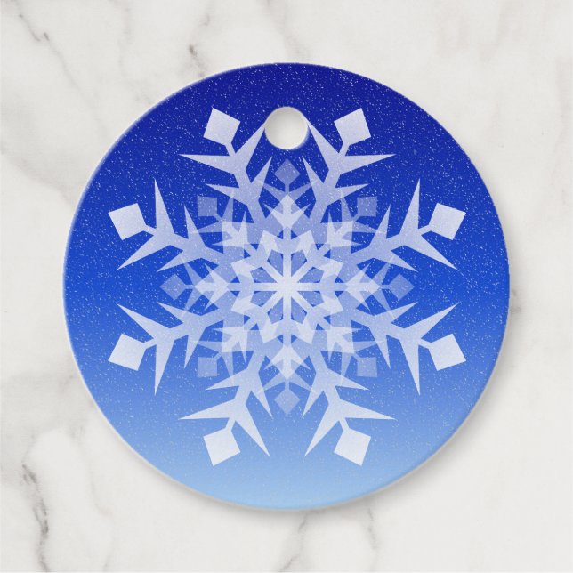 Christmas Snowflake Favour Tags (Front)