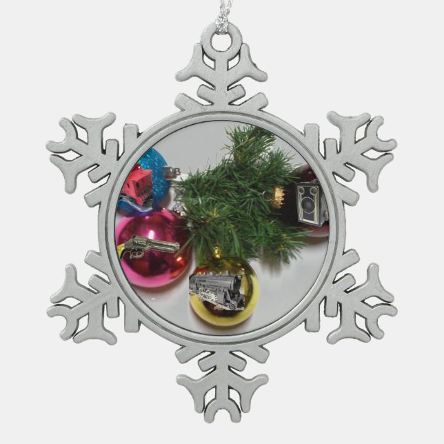 Christmas Snowflake Framed Ornament (Front)