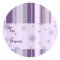 Christmas Snowflake Gift Tags Purple Stripes