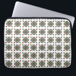 Christmas Snowflake Mandala Laptop Sleeve<br><div class="desc">A long body pillow featuring a festive red and green snowflake mandala,  perfect for adding holiday cheer to your bedroom.</div>