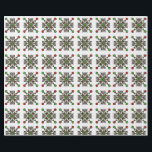 Christmas Snowflake Mandala Wrapping Paper<br><div class="desc">A long body pillow featuring a festive red and green snowflake mandala, perfect for adding holiday cheer to your bedroom.</div>