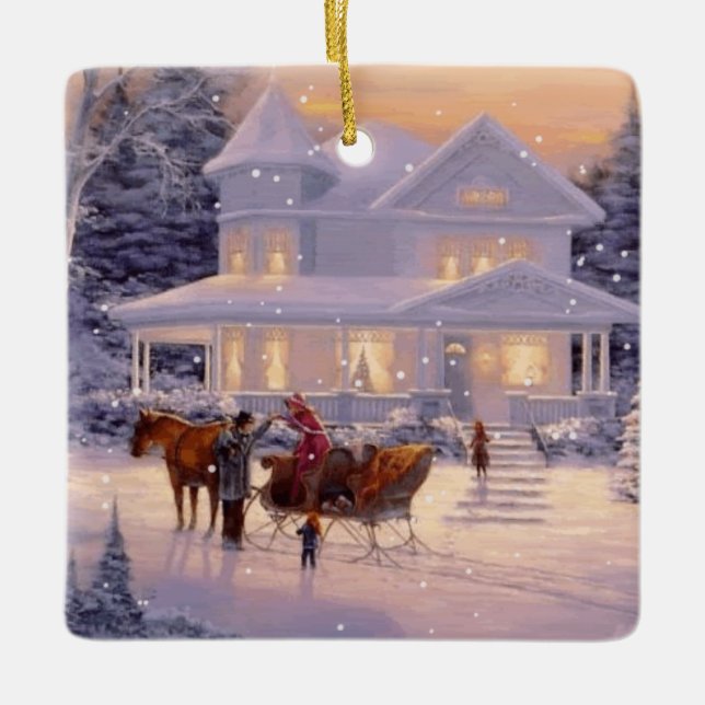 Christmas Snowflake Ornament (Front)