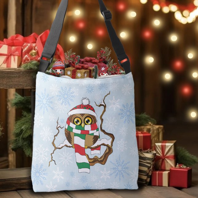 Christmas Snowflake Owl Crossbody Bag (Creator Uploaded)