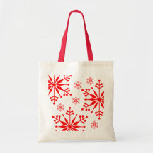 Christmas Snowflake Style Tote Bag