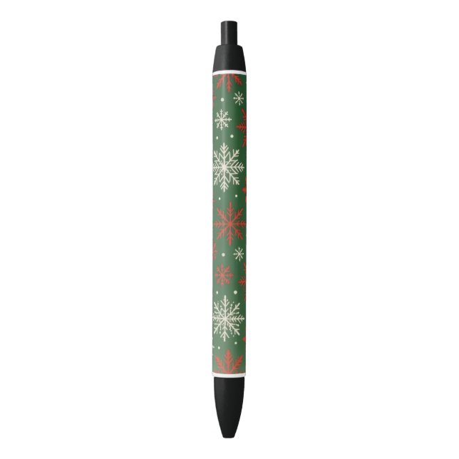Christmas snowflake themed pen (Front Vertical)