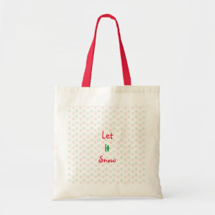 Christmas snowflake tote bag