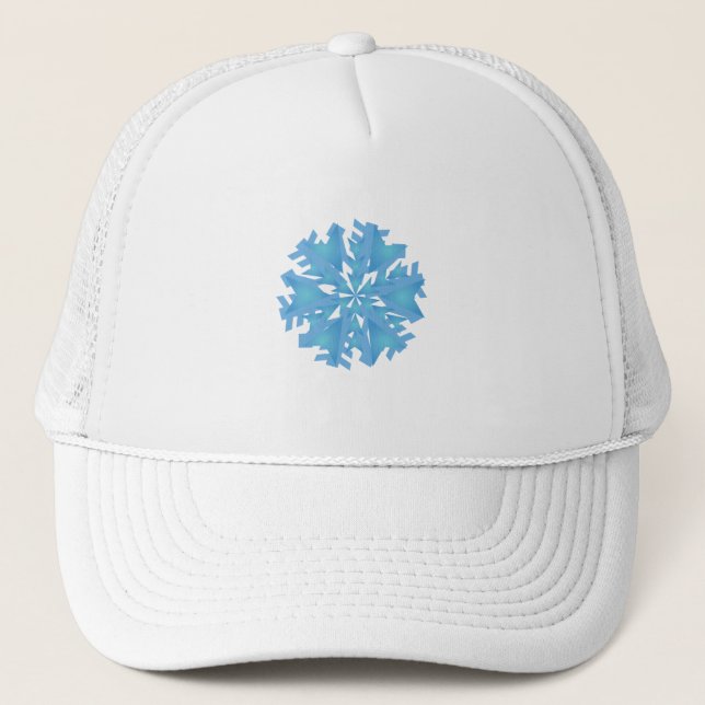 Christmas Snowflake Trucker Hat (Front)