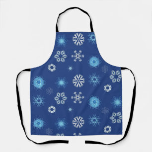 Christmas snowflakes apron