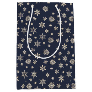 Christmas snowflakes blue and white Gift Bag