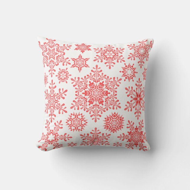 Christmas Snowflakes Cushion (Front)