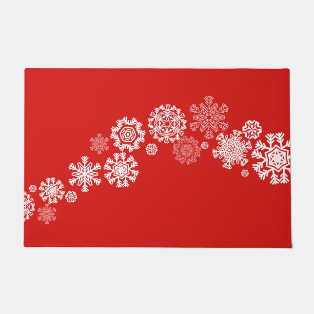 Christmas Snowflakes Doormat (Front)