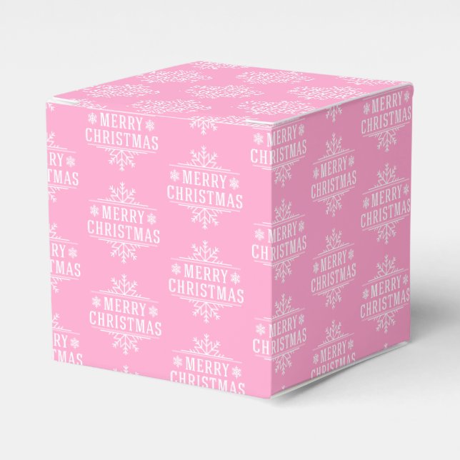 Christmas Snowflakes Favour Box (Front Side)