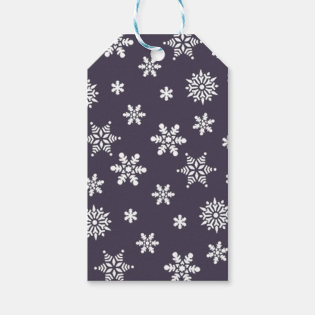 Christmas Snowflakes Gift Tags (Front)