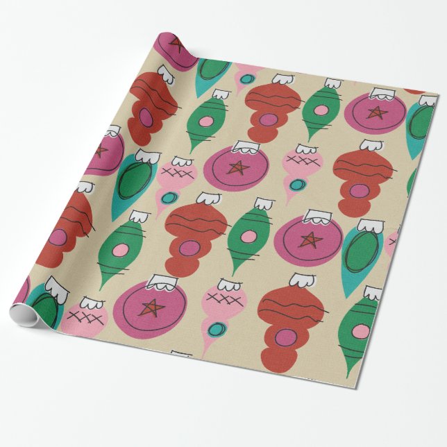 Christmas snowflakes Glossy Wrapping Paper (Unrolled)