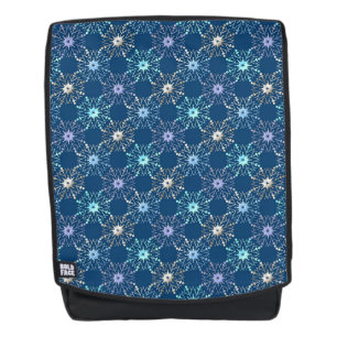 christmas Snowflakes holiday pattern. Backpack