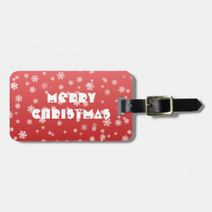 Christmas Snowflakes Luggage Tag