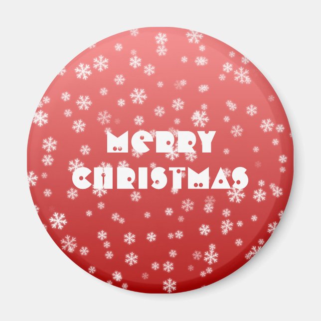 Christmas Snowflakes Magnet (Front)