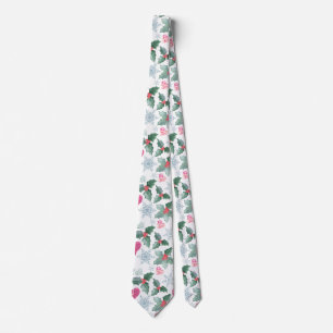 Christmas Snowflakes mistletoe hearts holiday new Tie