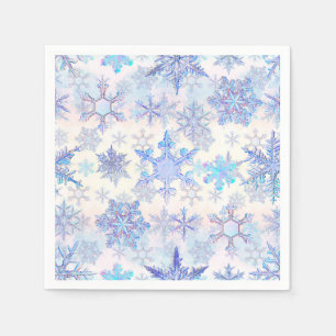 Christmas snowflakes napkin