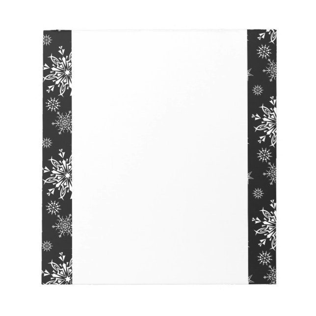 Christmas Snowflakes Notepad (Front)