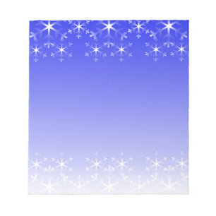 Christmas snowflakes notepad