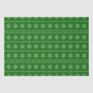 Christmas Snowflakes pattern custom background 3 Tissue Paper