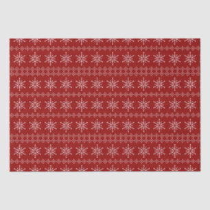 Christmas Snowflakes pattern custom background Tissue Paper