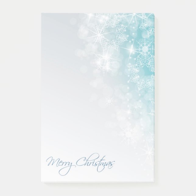 Christmas Snowflakes Post-it Notes (Front)