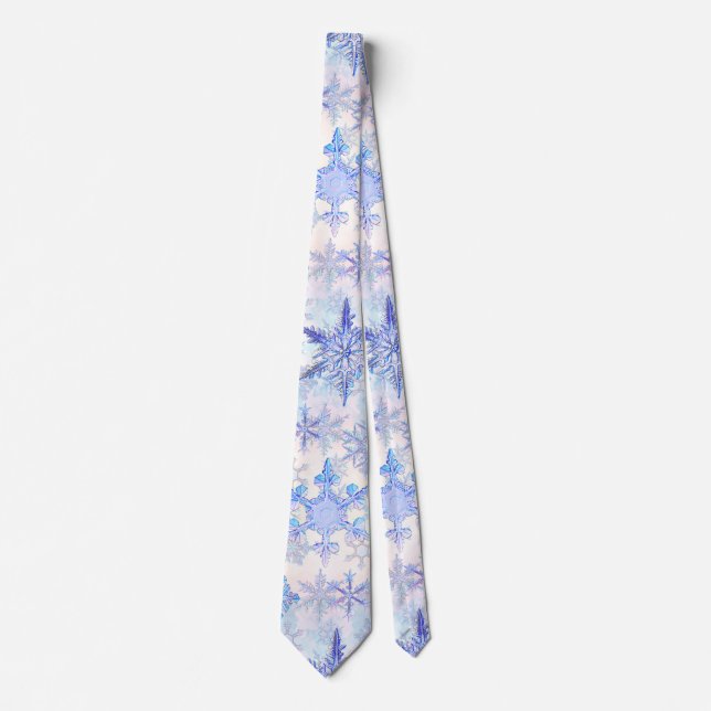 Christmas snowflakes tie (Front)